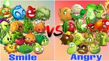 PVZ2 Team Smile vs Team Angry | Which Plants Team is the best? | Plants vs Plants