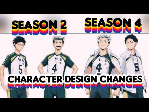 Haikyuu Character Designs Old vs. Season 4 - BiliBili