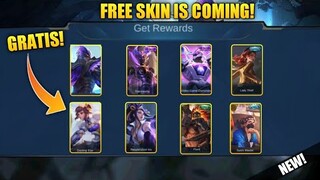 CLAIM YOUR FREE EPIC, SPECIAL, ELITE SKIN TOMORROW - MOBILE LEGENDS BANG BANG