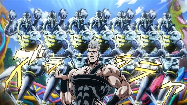 In Jotaro's bizarre adventure, all his teammates were picked up by hand?