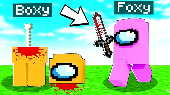 FOXY Is The IMPOSTER In AMONG US! (LankyBox Minecraft Movie)