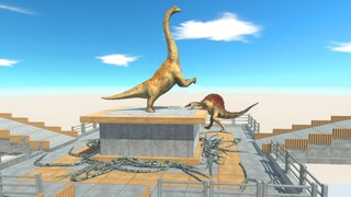 Fight in SKY CAGE Full of SNAKES - Animal Revolt Battle Simulator