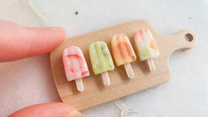 [Miniature] Making Cute Mini Fruit Ice-Lollies