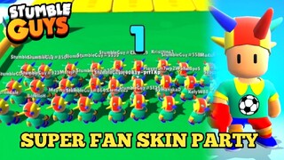 SKIN PARTY SUPER FAN - STUMBLE GUYS