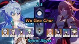 Ganyu Melt & Yae Taser ( No Geo Character) | New Spiral Abyss 2.5 | Full Stars - Genshin Impact