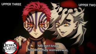 UPPER THREE and UPPER TWO Confrontation😱~Kimetsu no Yaiba Swordsmith Village Arc