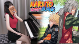 Naruto Shippuuden OP7 "Toumei Datta Sekai" ปกเปียโนของ Ru 🐸 Jiraiya x 🍥 Naruto Theme