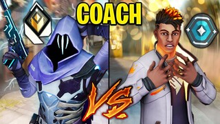 Valorant: Radiant VS Platinum Coach! - Does Game Sense Matter? // [5 Silvers VS 5 Silvers]