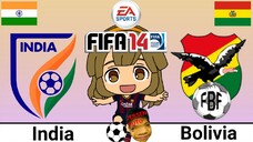 FIFA 14 | India VS Bolivia (Battle of the worst national teams)