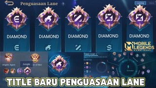 TITLE BARU PENGUASAAN LANE ML, SAINGAN TOP GLOBAL HERO, TOP GOLD LANE, TOP OFFLANER, TOP MID LANE