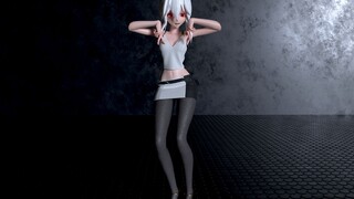 ❥Váy ôm hông + tất đen ~ tông màu yếu ❥(^_-) LEE SUHYUN - ALIEN[MMD·Vải·Dance]