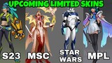 MPL, MSC, S23, & STAR WARS Upcoming Limited Skins Update | MLBB