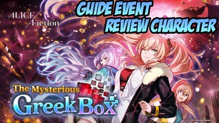 Event Greek Box, Review Karakter & Memo Baru, Qin Shi Huang, Guide Event Hard Boss | Alice Fiction