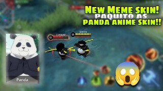 New MLBBxPANDA meme anime skin!! New Paquito skin! "Fanmade"