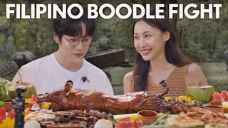 Introducing Filipino Boodle Fight to Korean Artist 10CM!