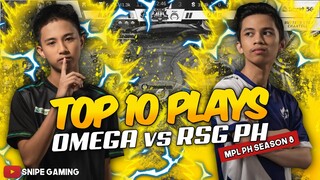 TOP 10 PLAYS OMEGA vs RSG PH | MPL-PH Season 8 Week 4