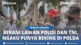 VIRAL Pemotor Arogan Buang Surat Tilang, Sebut Punya Beking di Polda, Berani Lawan Polisi dan TNI