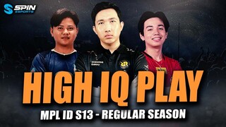 HIGH IQ PLAYS MPL ID S13 REGULAR SEASON - RRQ SYKLAR CLAUDE! GEEK BALOYSKIE CHIP! AURA YAWI LOW HP!