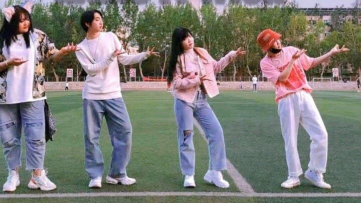 Make A Wish cover dance in the university campus dance competition