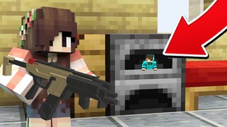 MINECRAFT PETAK UMPET TAPI LILIPUT VS SENJATA FREE FIRE !