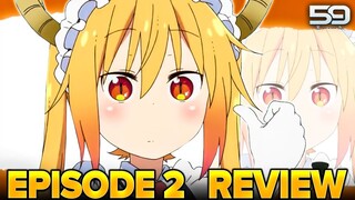 KOBAYASHI IS A WHAT?! - Miss Kobayashi's Dragon Maid S2 Episode 2 Review!