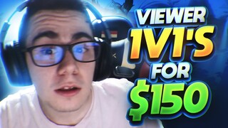 TF Blade | 1v1 AGAINST VIEWERS FOR $150!!