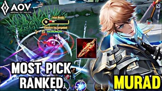 AOV : MURAD GAMEPLAY | MOST PICK IN RANKED - ARENA OF VALOR