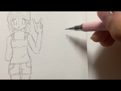 How to draw: Anime Girl Full Body | drawing tutorial for beginners