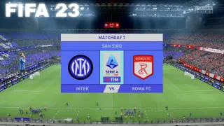 FIFA 23 | Inter Milan vs Roma | SERIE A 22/23 Full Match at giuseppe meazza-Gameplay | 4K