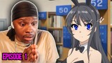 This Is Not What I Expected! - Rascal Does Not Dream of Bunny Girl Senpai Episode 1 - REACTION!!