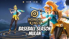 Honor of Kings: Hua Mulan SKIN BASEBALL SEASON !!!