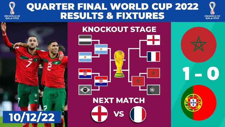 Hasil Piala Dunia 2022 - Maroko vs Portugal - Babak Perempat Final Piala Dunia 2022