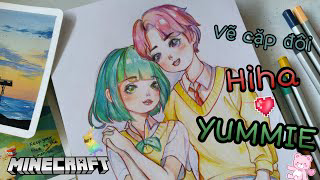 Vẽ Cặp Đôi Hiha Và Yummie là chủ đề về tình yêu của Hiha và Yummie. Họ là cặp đôi đáng yêu nhưng cũng rất hài hước và đầy sáng tạo. Hãy xem hình ảnh để cảm nhận tình yêu của cô thỏ và chú gấu trúc này.