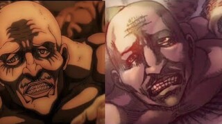 Commander pixis death 😞anime vs manga #aot #shorts