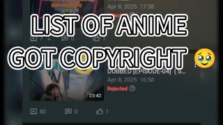COPYRIGHT ANIME LIST [SUGGEST ME]