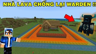 Mình Thử Thách Xây Nhà Bảo Vệ | Chống Lại Warden Tấn Công Người | TRONG MINECRAFT PE..!!