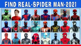 Find The Real Spider Man Out #44 | Spider Man No Way Home | Odd Ones Out Spider Man Puzzle