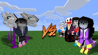 Minecraft | Dust Sans vs Undertale | But Everyone Has their Own Theme |