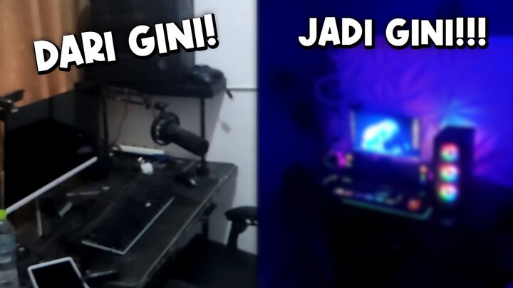 AKU RENOVASI KAMAR KECILKU JADI GAMING ROOM AESTHETIC!!!