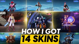 HOW I GOT GRANGER STARFALL KNIGHT & ALUCARD OBI-WAN KENOBI WITH 12 OTHER SKINS | STARWARS X MLBB