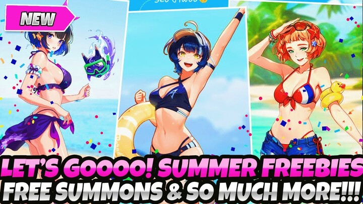 *LET'S FREAKING GOOOOO!* NEW SUMMER FREEBIES, FREE SUMMONS & SO MUCH MORE! (Solo Leveling Arise