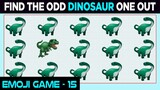 Dinosaur and Animal Odd One Out Emoji Games No 15 | Find The Odd Animal Emoji | Spot The Emoji