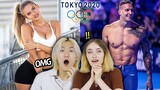 Korean Boy and American Girl Watch The HOTTEST 2020 Tokyo Olympic Athletes!!! 🔥