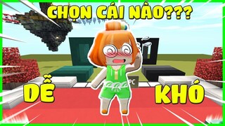 NOOB KAMUI GIẢI MÃ CHỌN LỰA CHẾ ĐỘ DỄ HAY KHÓ TRONG MINIWORLD | THỬ THÁCH PHÁ ĐẢO PARKOUR | Kamui TV