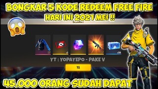 BONGKAR 5 KODE REDEEM FREE FIRE TERBARU HARI INI 2021 BULAN MEI - GARENA FREE FIRE !!