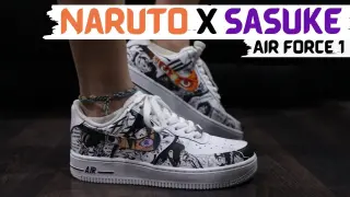 The Best Custom I've Ever Seen! Naruto x Sasuke Air Force 1 Detailed Review!