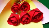 Cách làm hoa hồng bằng giấy | Cách làm hoa giấy ĐƠN GIẢN