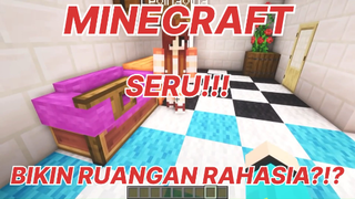 MINECRAFT - BIKIN RUANGAN RAHASIA BUAT MAIN PETAK UMPET!!! PART 1