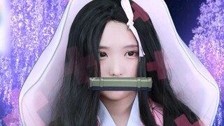 Gadis Korea cos Kimetsu no Yaiba Nezuko! Dia memulihkan kekuatannya dengan tidur! Dia marah karena d