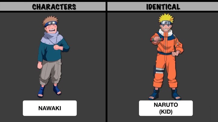 CHARACTERS  VS IDENTICAL
